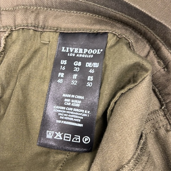 Liverpool Culotte Pull-on Pant Drawstring Waist Excellent Condition - Picture 6 of 9